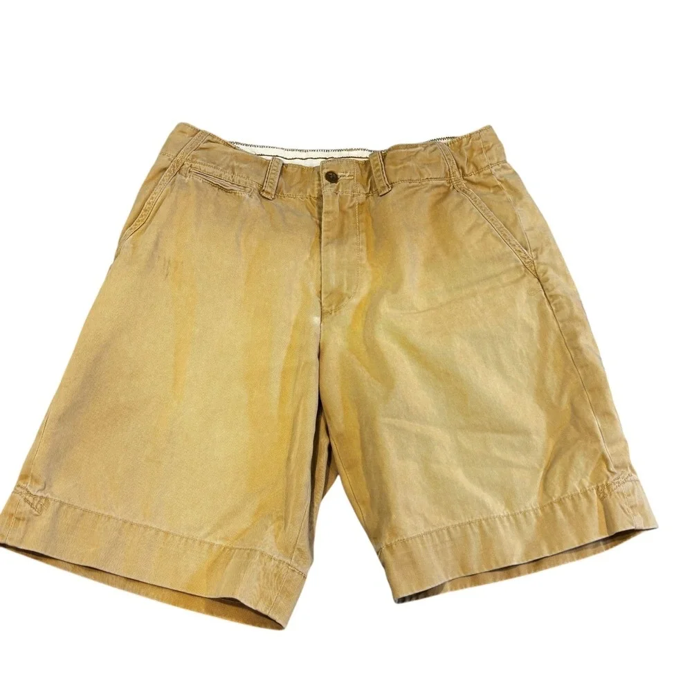 Polo by Ralph Lauren Boxy Leg Men's Tyler Shorts Khaki Cotton Size 32
